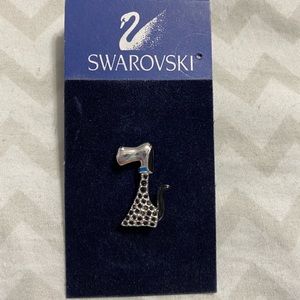 Retired Swarovski Dog Pin